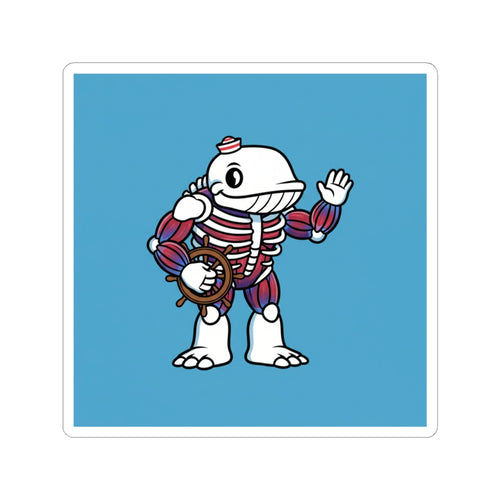 Anthropomorphic whale missing his skin bipedal — Slopular