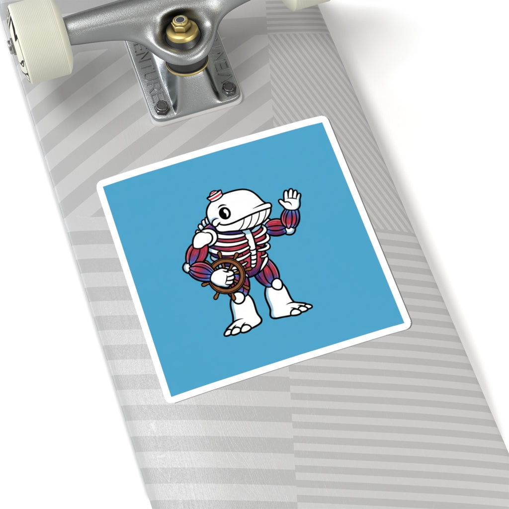 Anthropomorphic whale missing his skin bipedal — Slopular