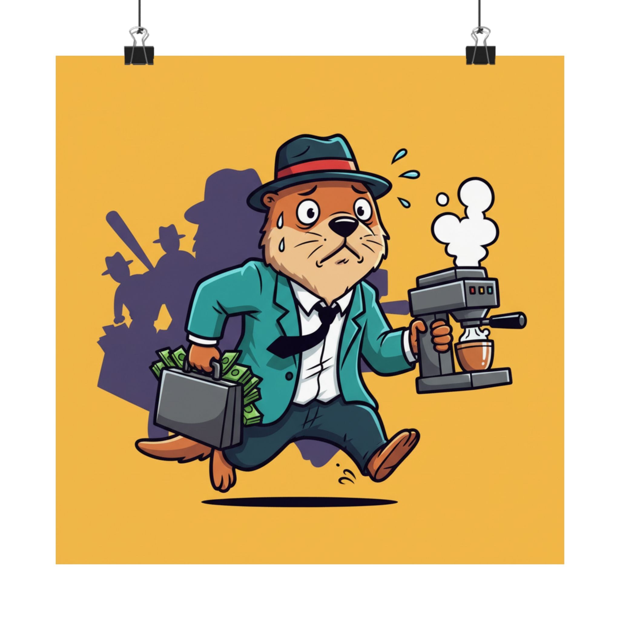 An otter running a front business for the mafia. H — Slopular