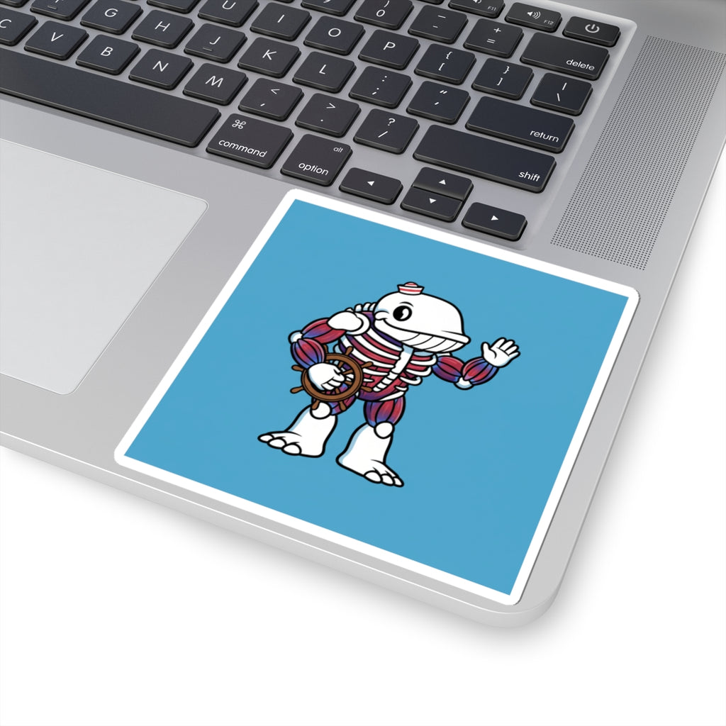 Anthropomorphic whale missing his skin bipedal — Slopular