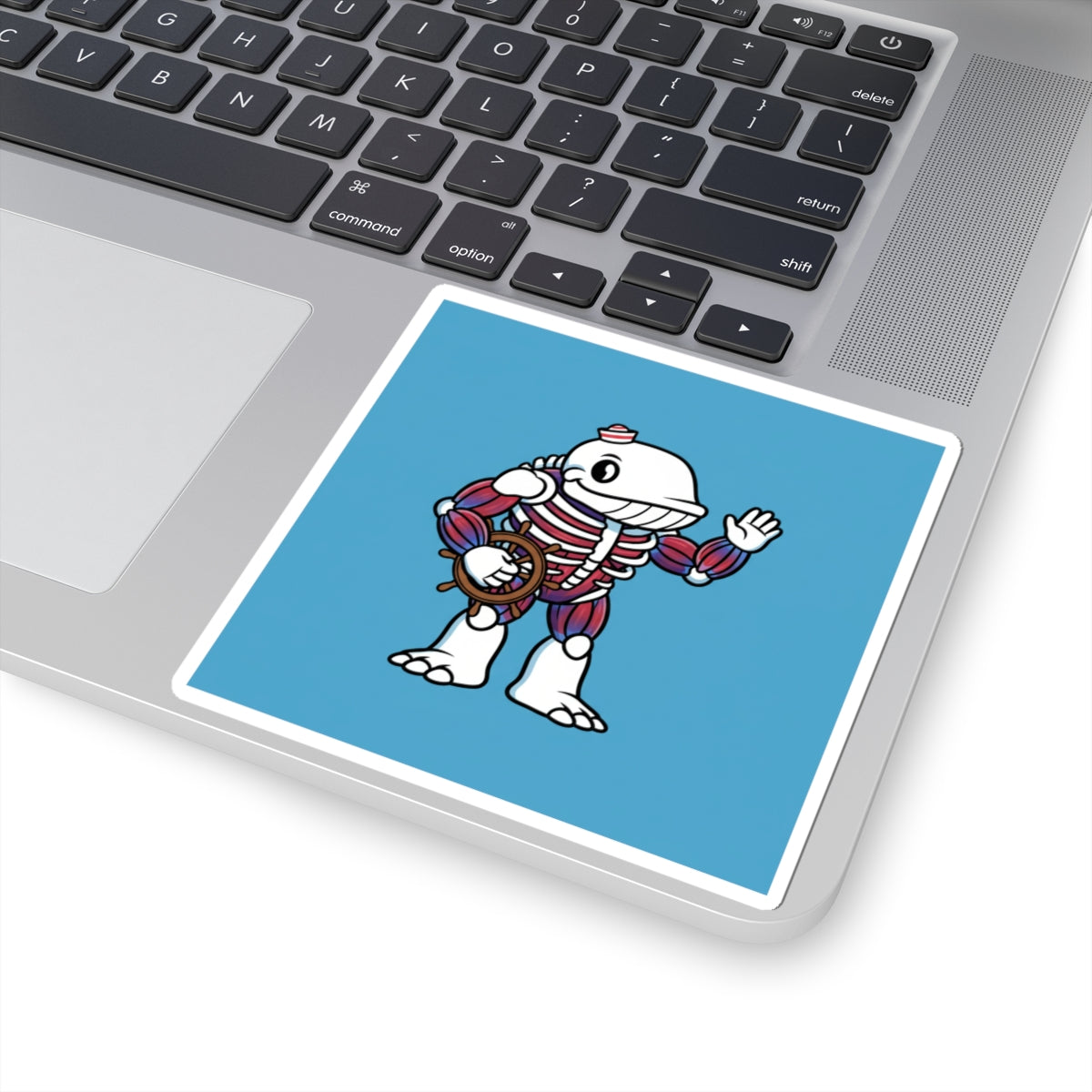 Anthropomorphic whale missing his skin bipedal — Slopular